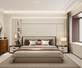New Chinese Style Bedroom-ID:920512911