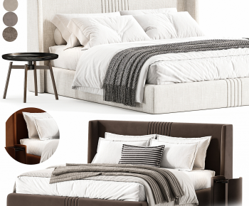 Modern Double Bed-ID:975250962