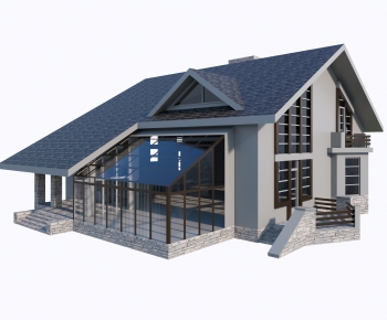 European Style Detached Villa-ID:411472089