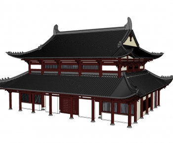 Chinese Style Ancient Architectural Buildings-ID:927579483