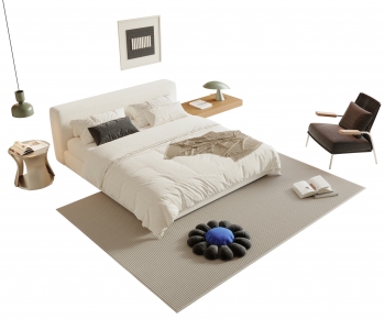 Modern Double Bed-ID:456801899