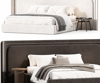 Modern Double Bed-ID:368659021