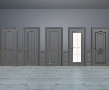 European Style Single Door-ID:458920004