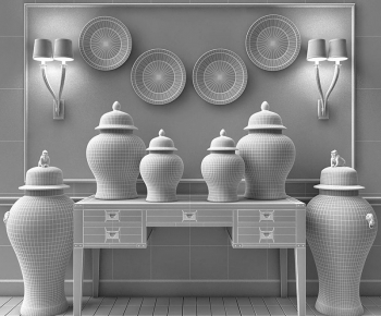 New Chinese Style Decorative Set-ID:600457919