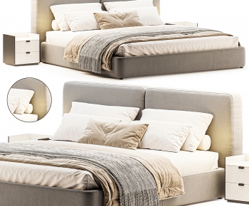 Modern Double Bed-ID:583384049