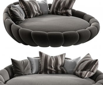 Modern Round Bed-ID:771718032