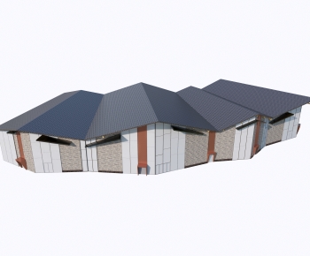 New Chinese Style Architecture Of Artistic Style-ID:989109993