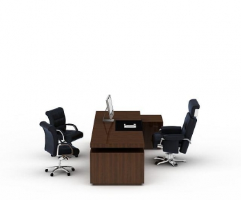 Modern Office Desk And Chair-ID:477725037