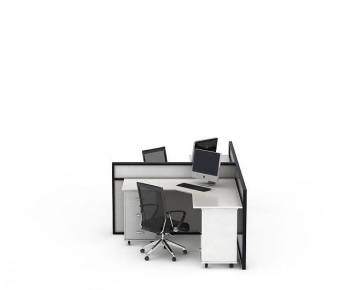 Modern Office Desk And Chair-ID:813374049
