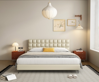 Modern Double Bed-ID:730511902