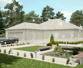 Modern Courtyard/landscape-ID:741493945