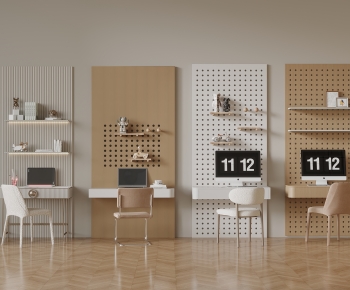 Modern Computer Desk And Chair-ID:622167111