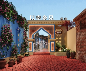 Modern Facade Element-ID:765702961