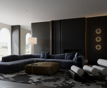 Modern A Living Room-ID:442051892