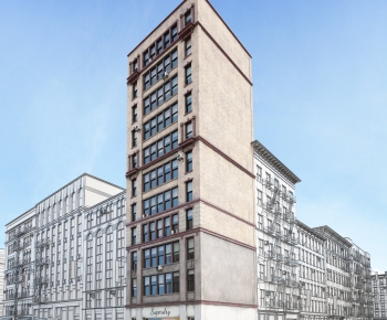 European Style Appearance Of Commercial Building-ID:681839947