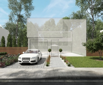 Modern Courtyard/landscape-ID:819375049