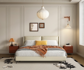 Modern Double Bed-ID:608539108