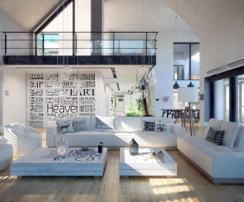 Modern A Living Room-ID:382438906