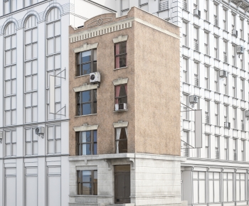 European Style Appearance Of Commercial Building-ID:364789969