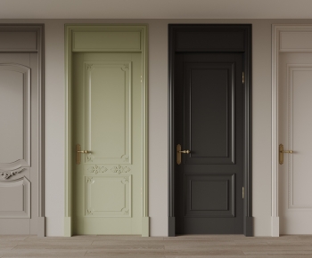 French Style Single Door-ID:576280122