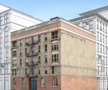 European Style Appearance Of Commercial Building-ID:699666025