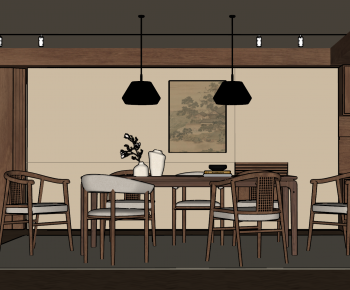 New Chinese Style Dining Room-ID:847744949