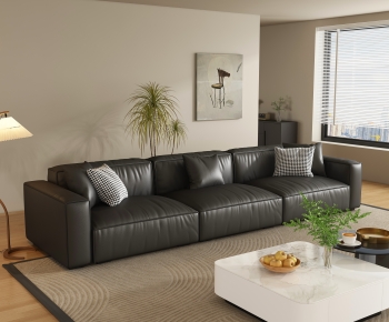 Modern Three-seat Sofa-ID:635396008