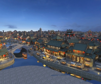 Chinese Style Architectural Bird's-eye View Planning-ID:317583089
