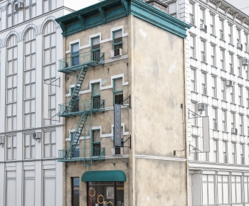 European Style Appearance Of Commercial Building-ID:470868113