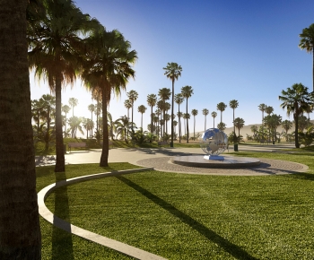 Modern Park Landscape-ID:125211001
