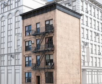 European Style Appearance Of Commercial Building-ID:466804037