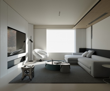 Modern A Living Room-ID:887743954