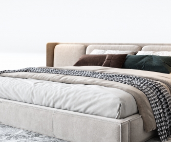 Modern Double Bed-ID:828444006