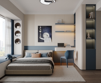 Modern Boy's Room And Son's Room-ID:258411881