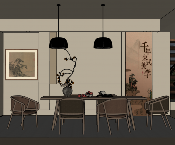 New Chinese Style Dining Room-ID:305469072