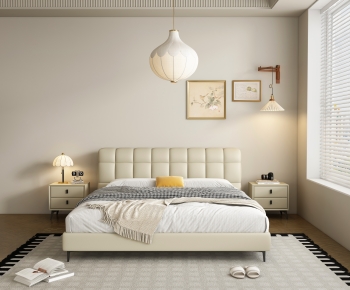 Modern Double Bed-ID:367460978