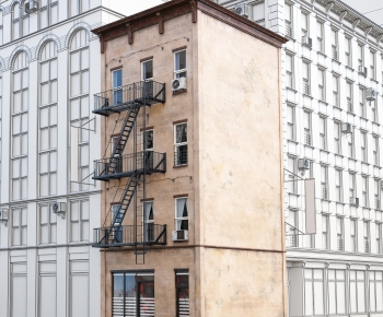 European Style Appearance Of Commercial Building-ID:405046943