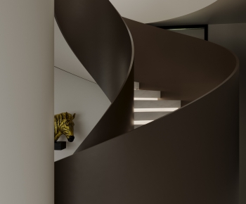 Modern Rotating Staircase-ID:563401941