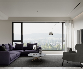 Modern A Living Room-ID:611097102