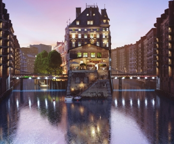European Style Commercial Street-ID:792748957