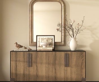 Wabi-sabi Style Entrance Cabinet-ID:143822916