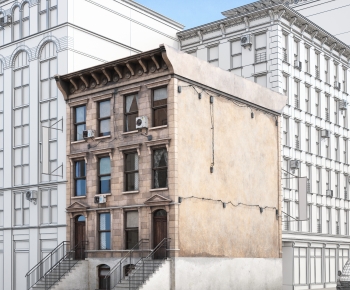 European Style Appearance Of Commercial Building-ID:641266114