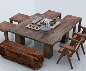 New Chinese Style Tea Tables And Chairs-ID:833589082