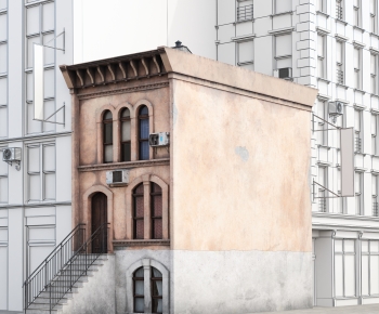 European Style Appearance Of Commercial Building-ID:513463021