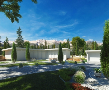 Modern Courtyard/landscape-ID:132523063