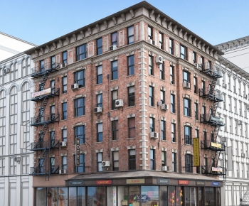 European Style Appearance Of Commercial Building-ID:621715073