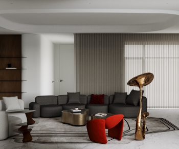 Modern A Living Room-ID:392141106