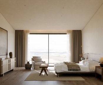 Wabi-sabi Style Bedroom-ID:838929893
