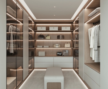 Modern Clothes Storage Area-ID:570900416