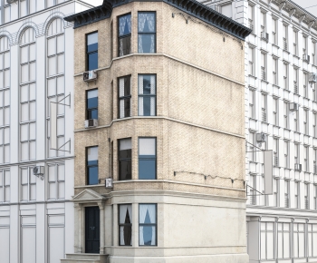 European Style Appearance Of Commercial Building-ID:438363081